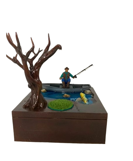 Dosador de Bebidas do Pescador Artesanal Personalizável 1 Litro