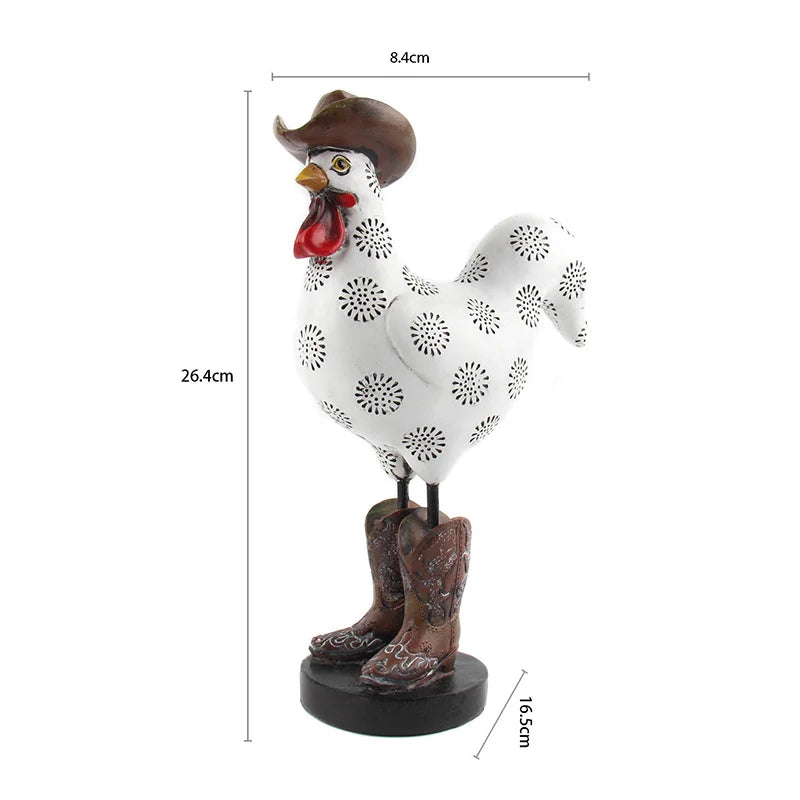 Decoração de Mesa Galo de Botas Cowboy
