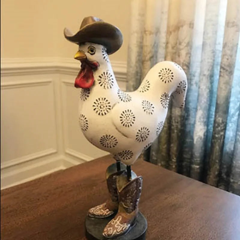 Decoração de Mesa Galo de Botas Cowboy