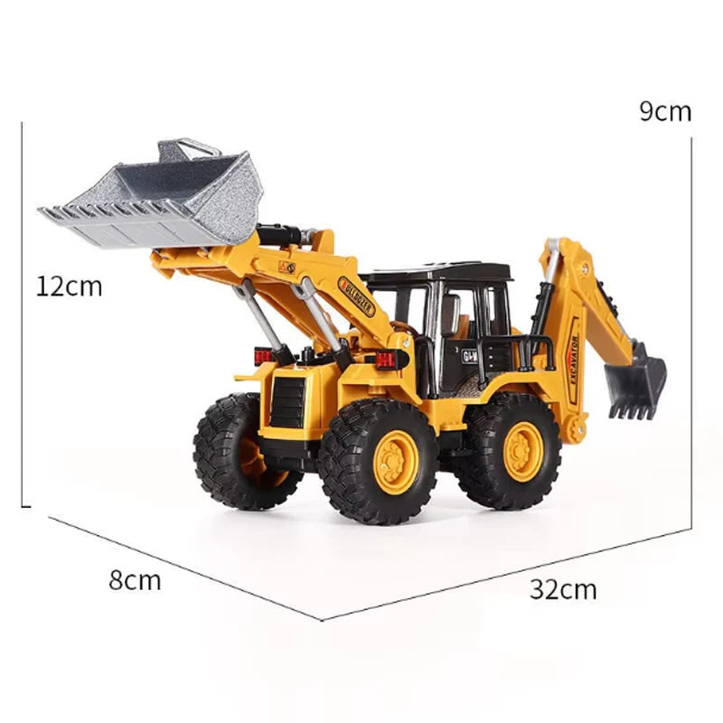 Miniaturas de Trator e Escavadeira