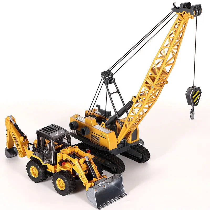 Miniaturas de Trator e Escavadeira